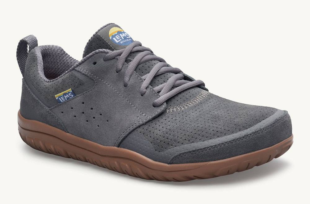 Men's Suede Minimal Sneaker - Gray