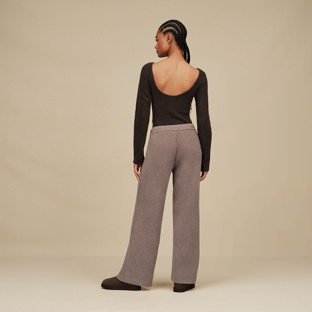 Women's Ribbed Straight-Leg Pants - Allspice