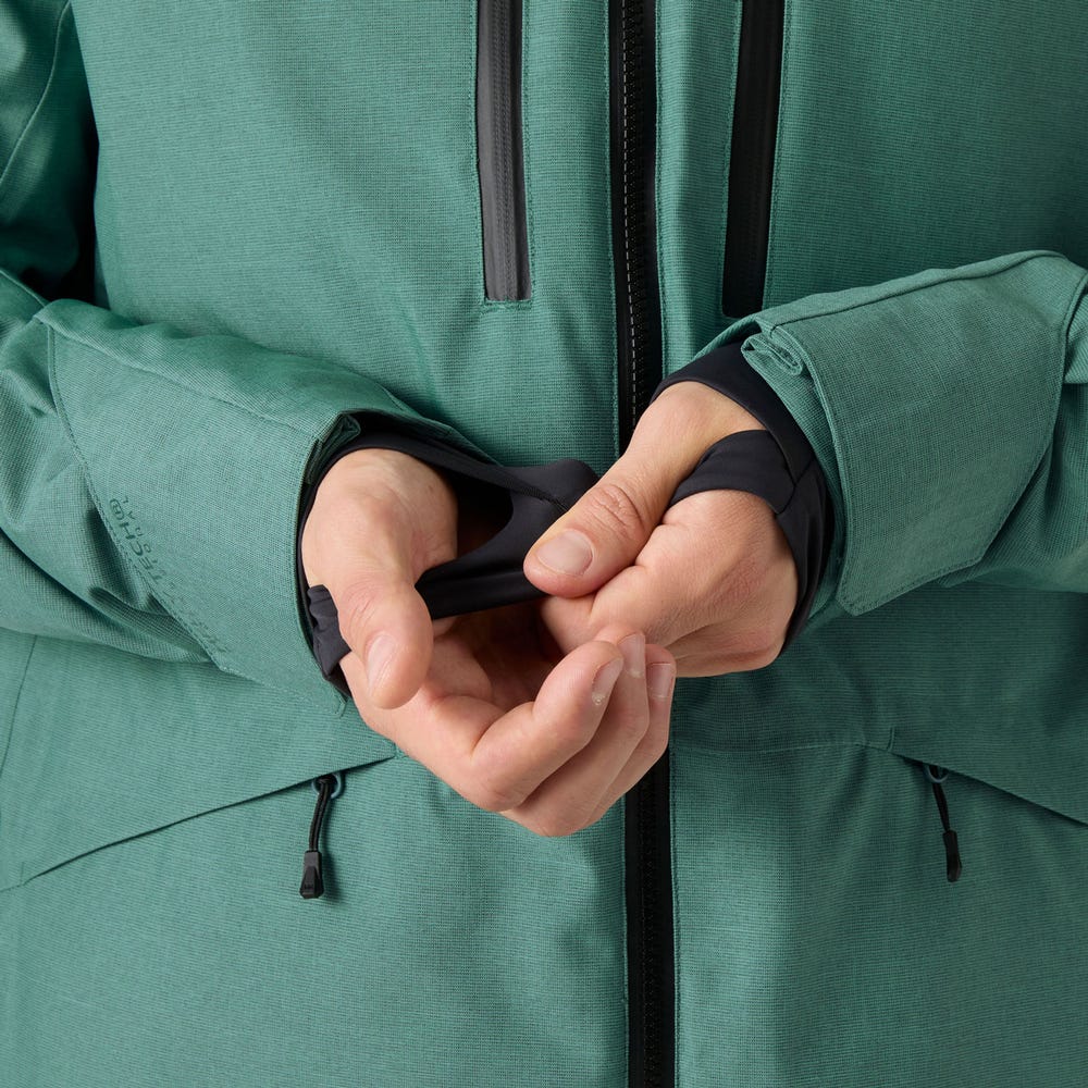 Men's Insulated Ski Jacket - Opal Green