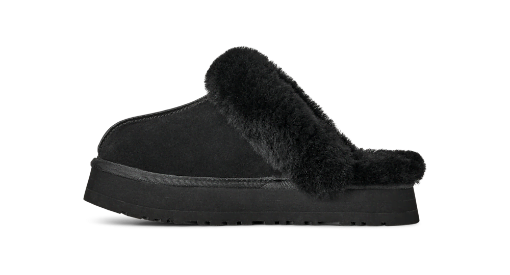 Women's Suede Platform Slipper - Brown