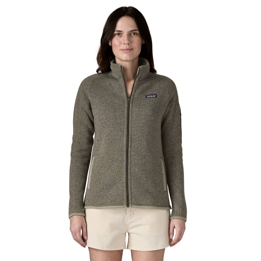 Women's Recycled Knit Fleece Jacket - Black