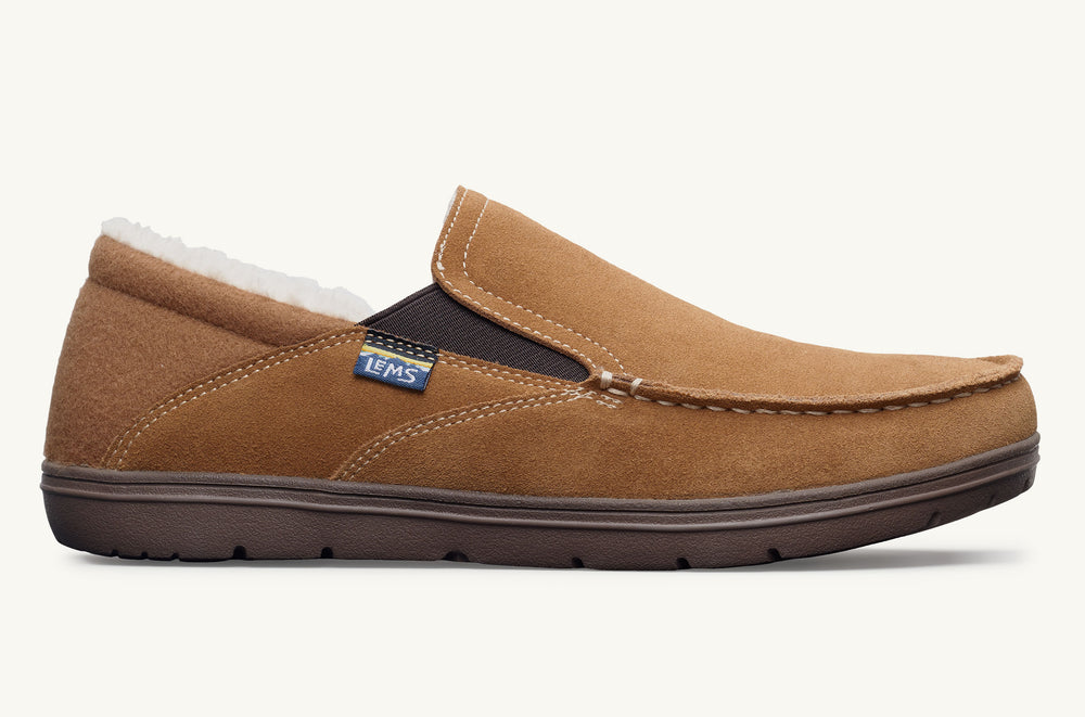 Women's Faux Fur Lined Suede Slip-On - Cozy Cabin
