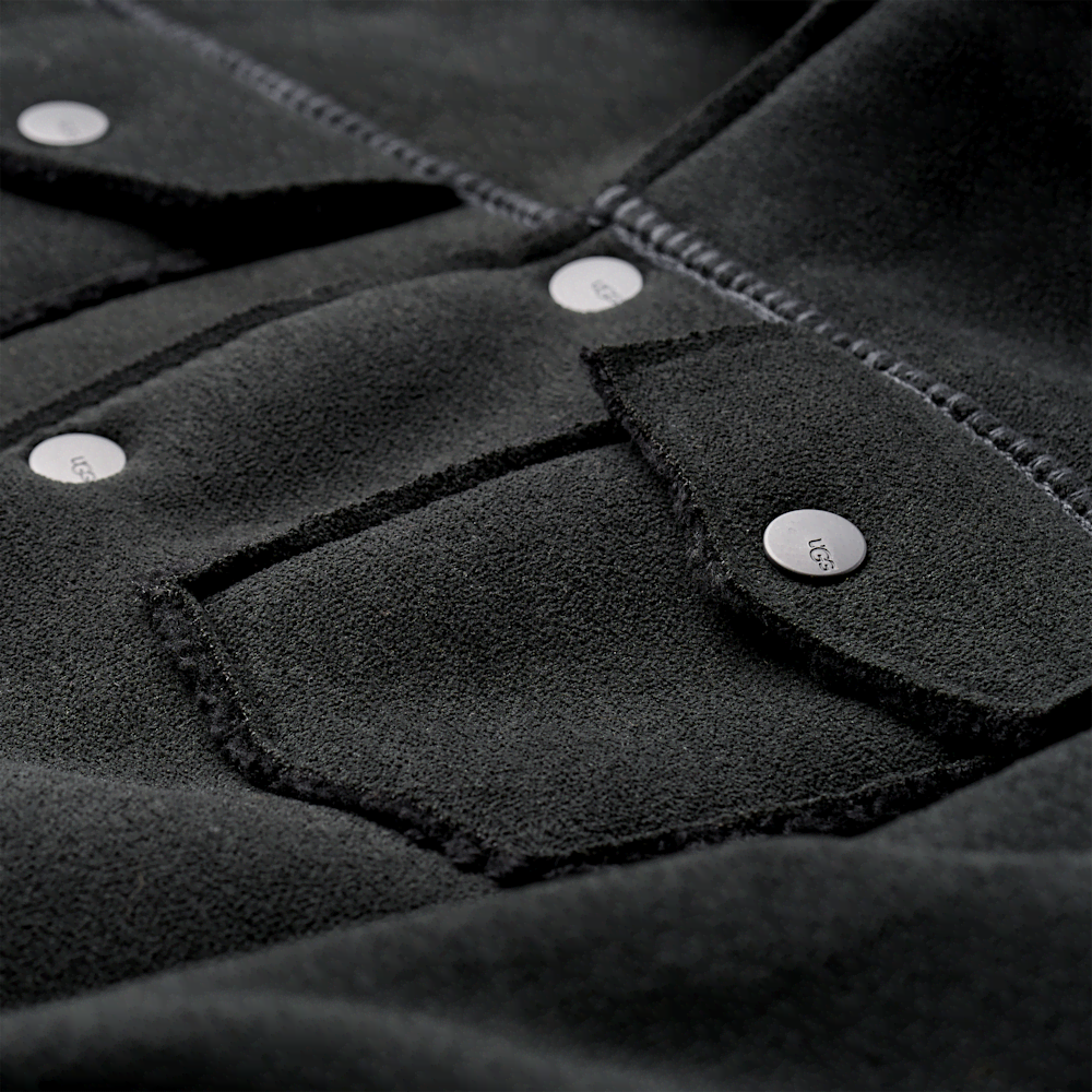 Men's Plush Fleece Trucker Jacket - Sand