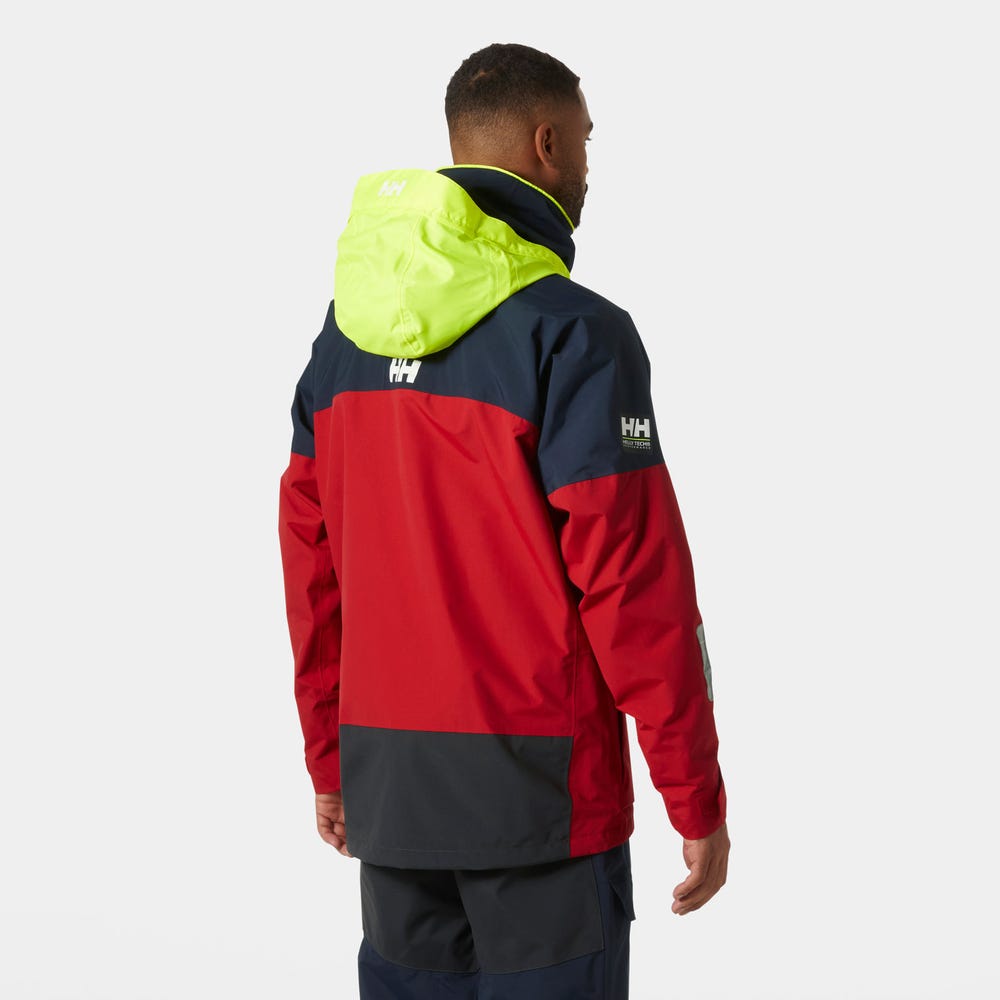 Men's Waterproof Sailing Jacket - Red