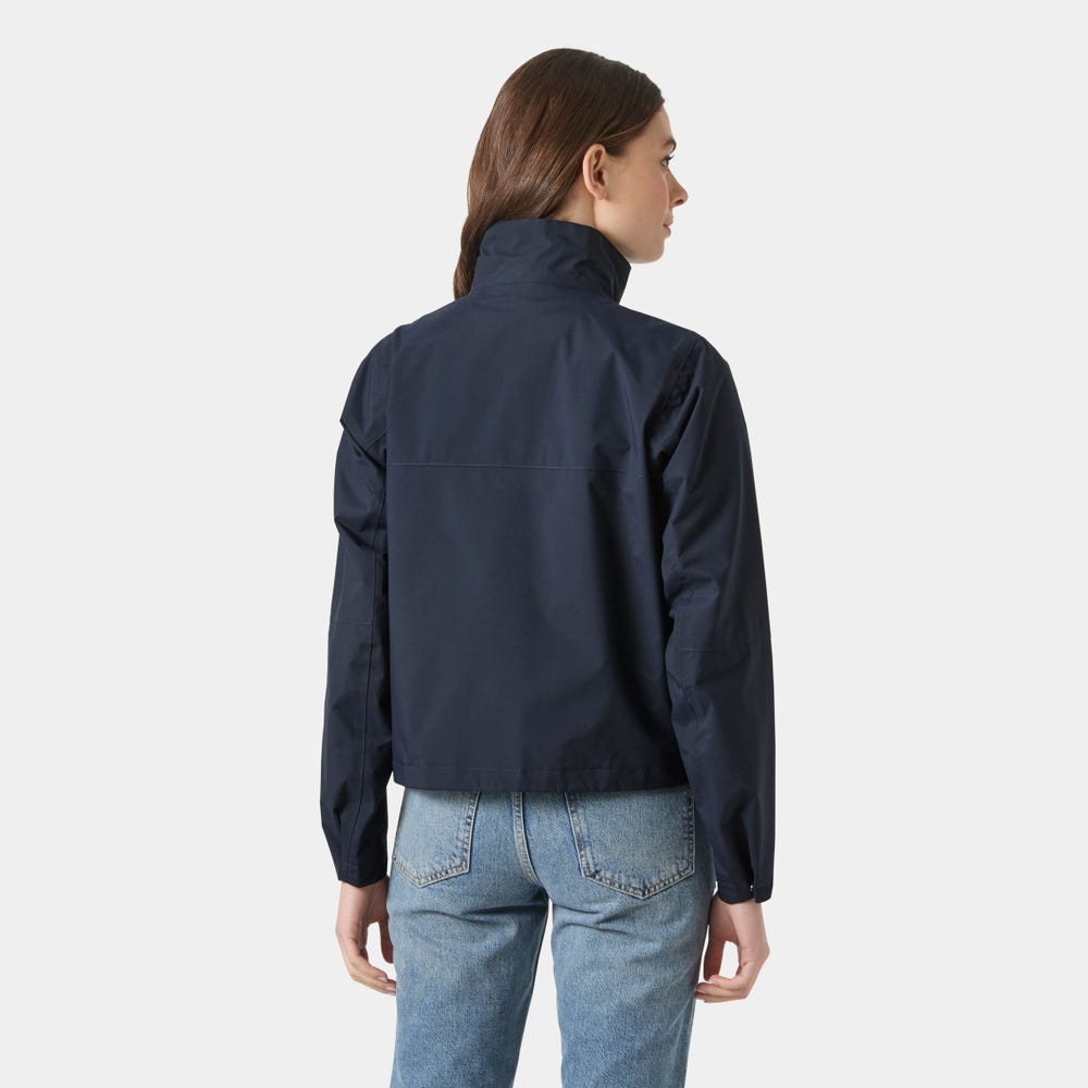 Women's Cropped Utility Rain Jacket - Cream