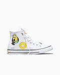 Unisex Canvas Character High Top Sneaker - Yellow