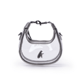 Clear PVC Mini Hobo Bag - Platinum