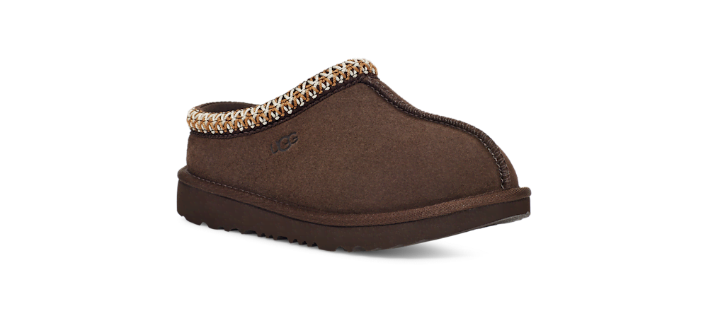 Kids' Suede Slip-On Slipper - Chestnut