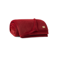 Extra-Large Plush Polyester Throw - Coffee Berry