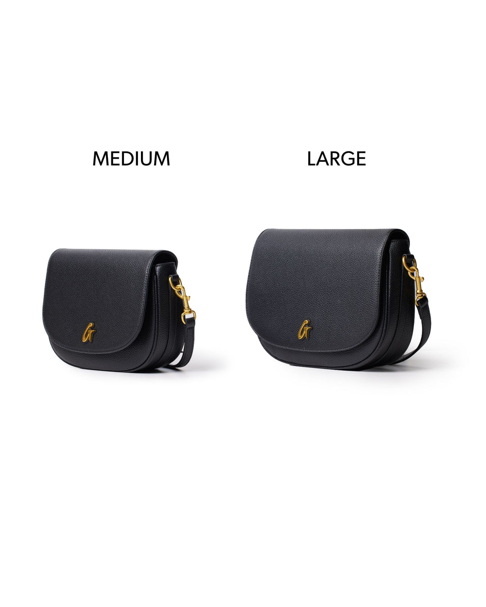 Large Textured Shoulder Bag - Black