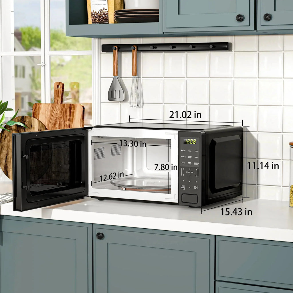 Mainstays Countertop Microwave Oven, 1.1 Cu Ft, 1000 Watts, Black - MS54100112162