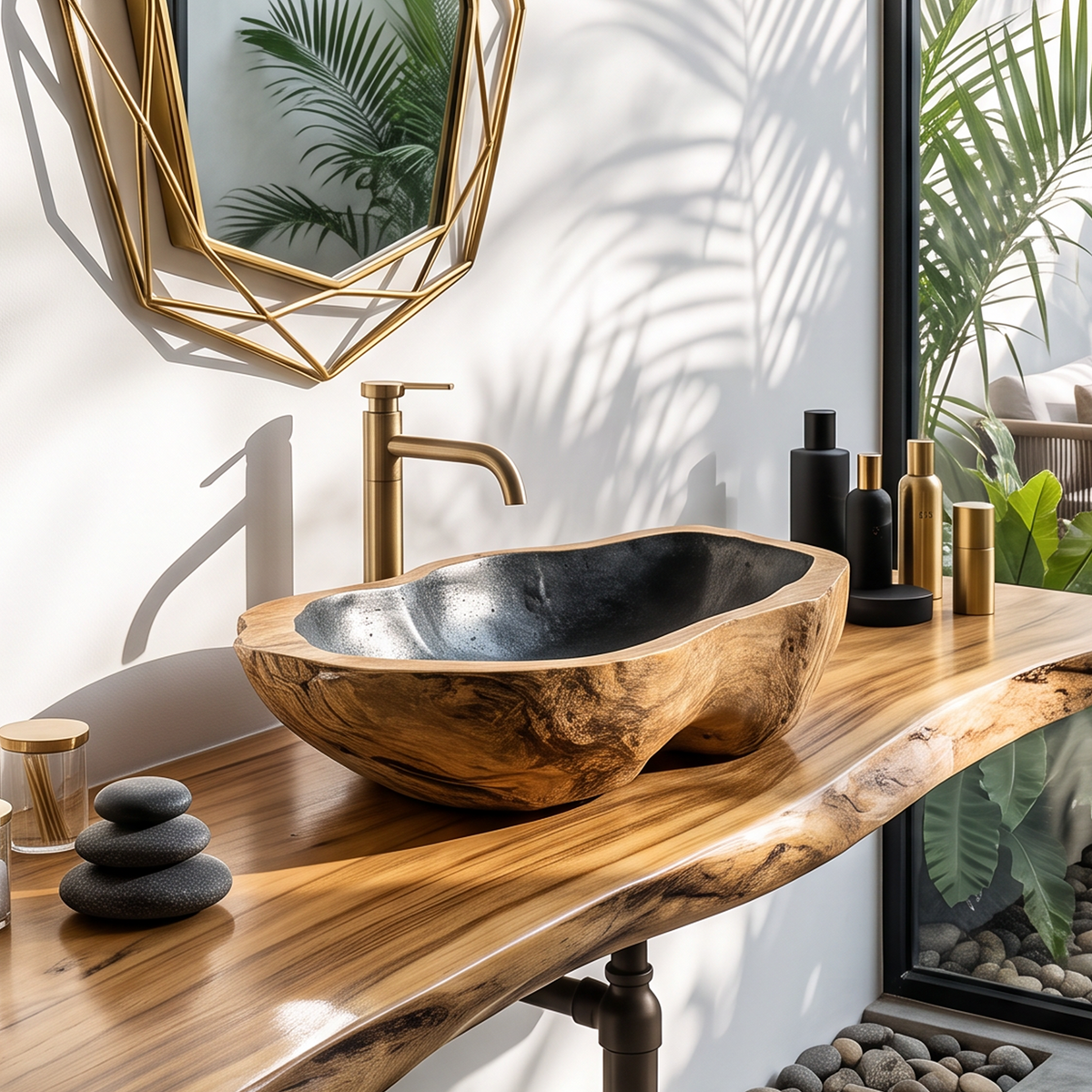 Solid Wood Sink