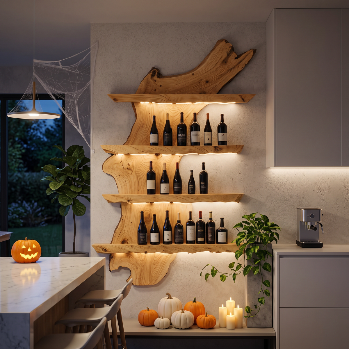 Handcrafted Solid Wood Wine Holder