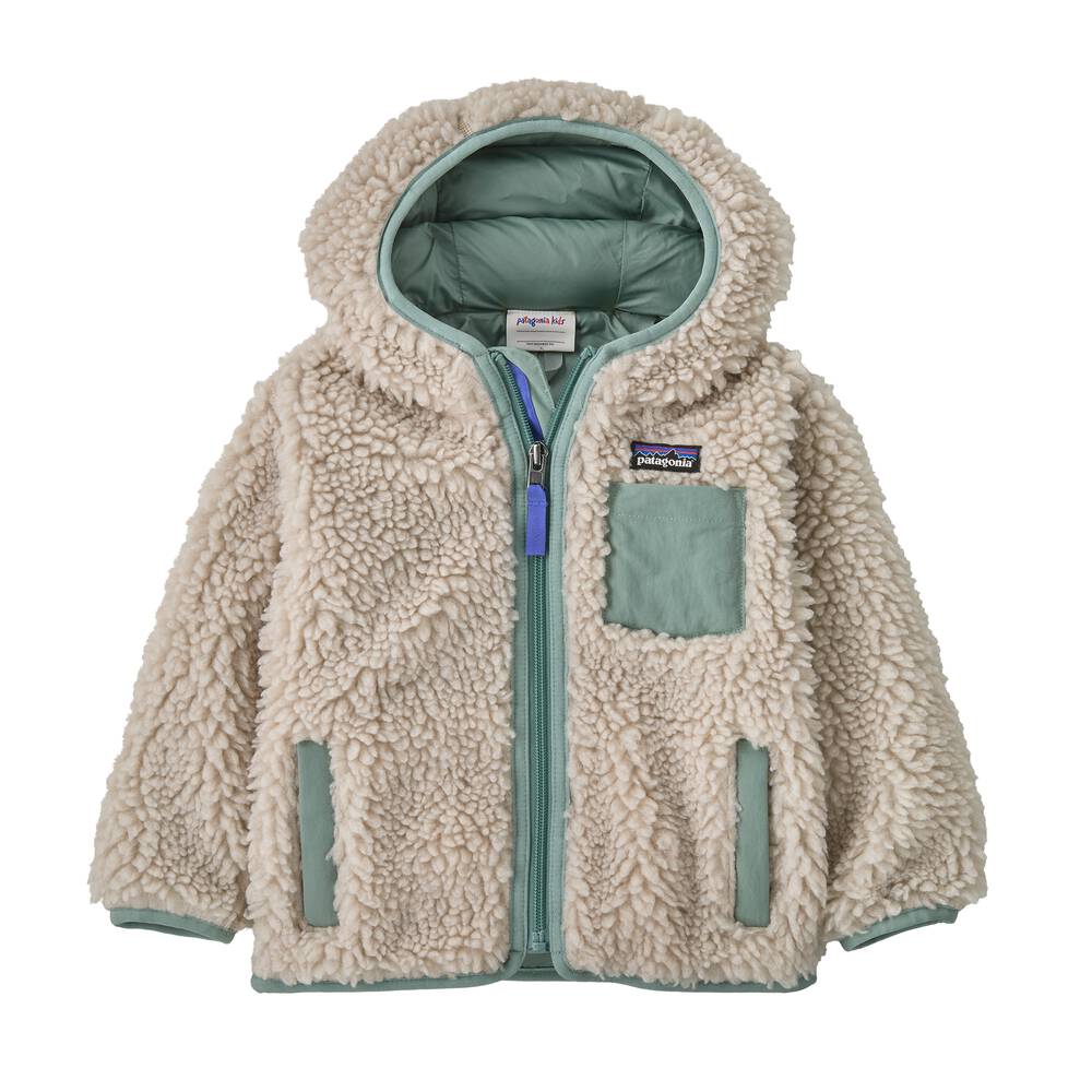 Baby Windproof Pile Fleece Hoodie - Natural