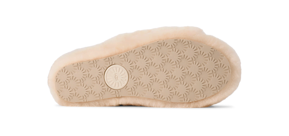 Women's Sheepskin Platform Slide - Black
