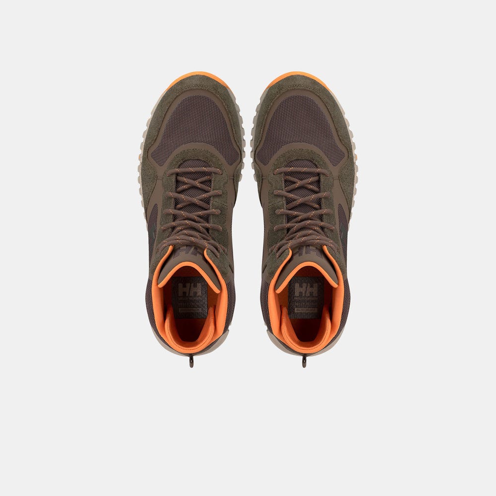 Men's Waterproof Suede Hiking Boots - Brown