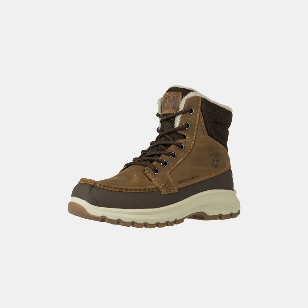 Men's Waterproof Insulated Winter Boots - Brown