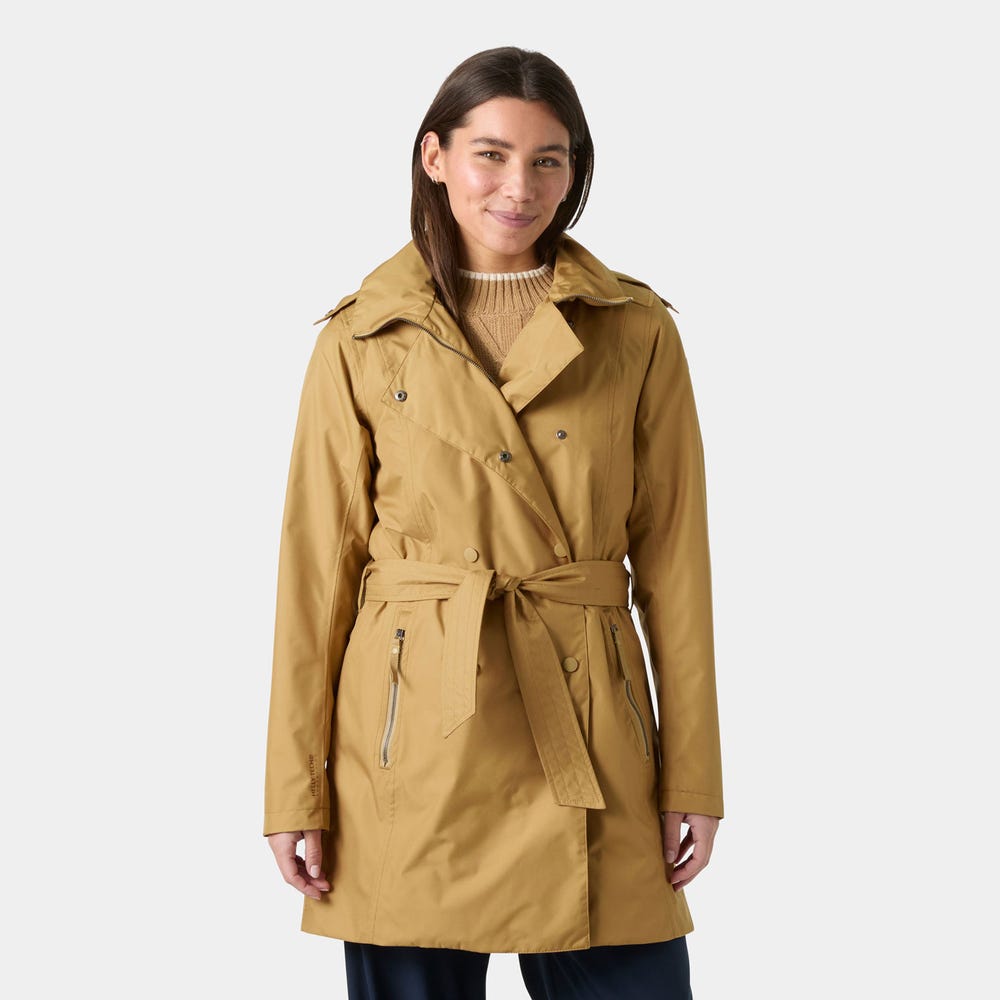 Women's Waterproof Trench Coat - Speckled