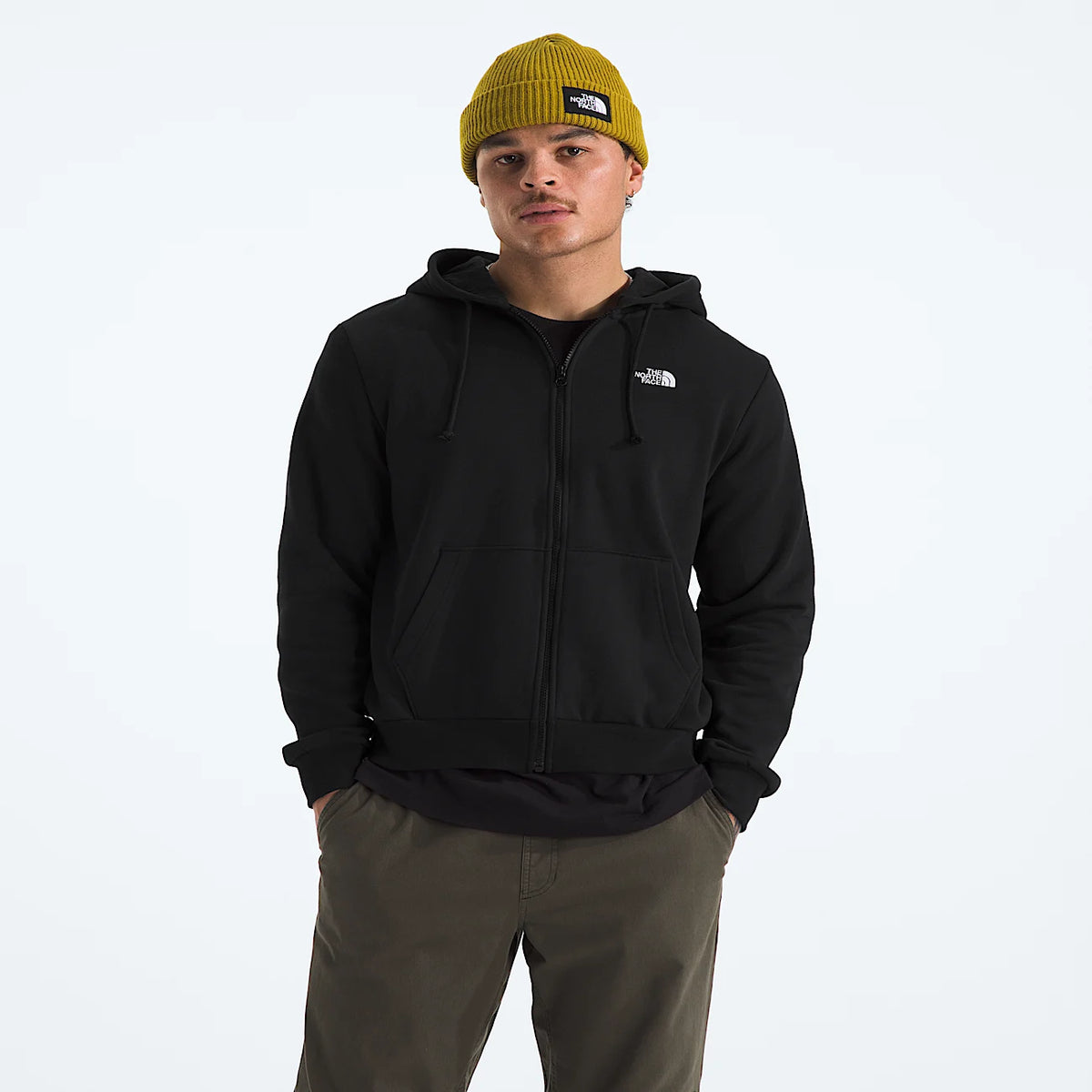 Men's Regular Full-Zip Hoodie - Black