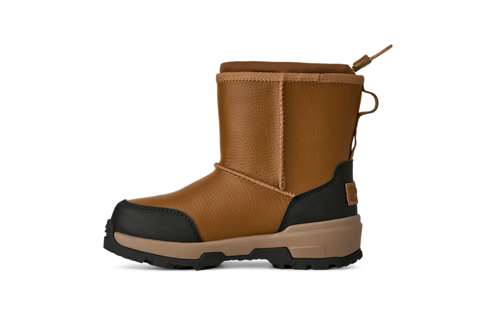 Kids' Waterproof Pull-On Winter Boots - Black