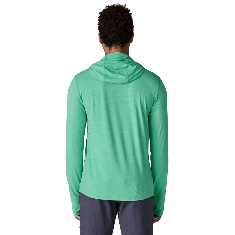 Men's UPF 40+ Sun Hooded Shirt - Aqua