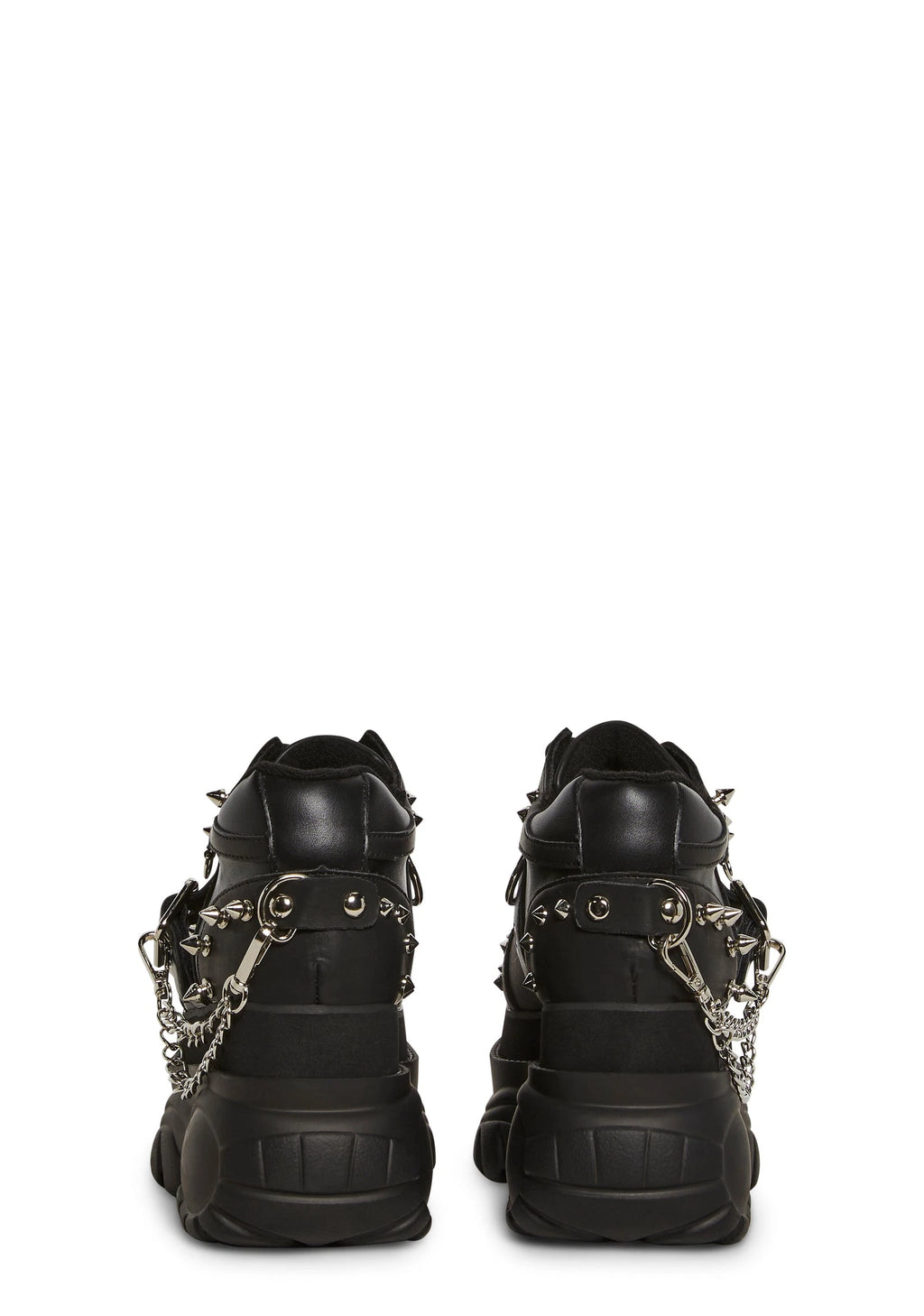 Spiked Platform Sneakers - Black
