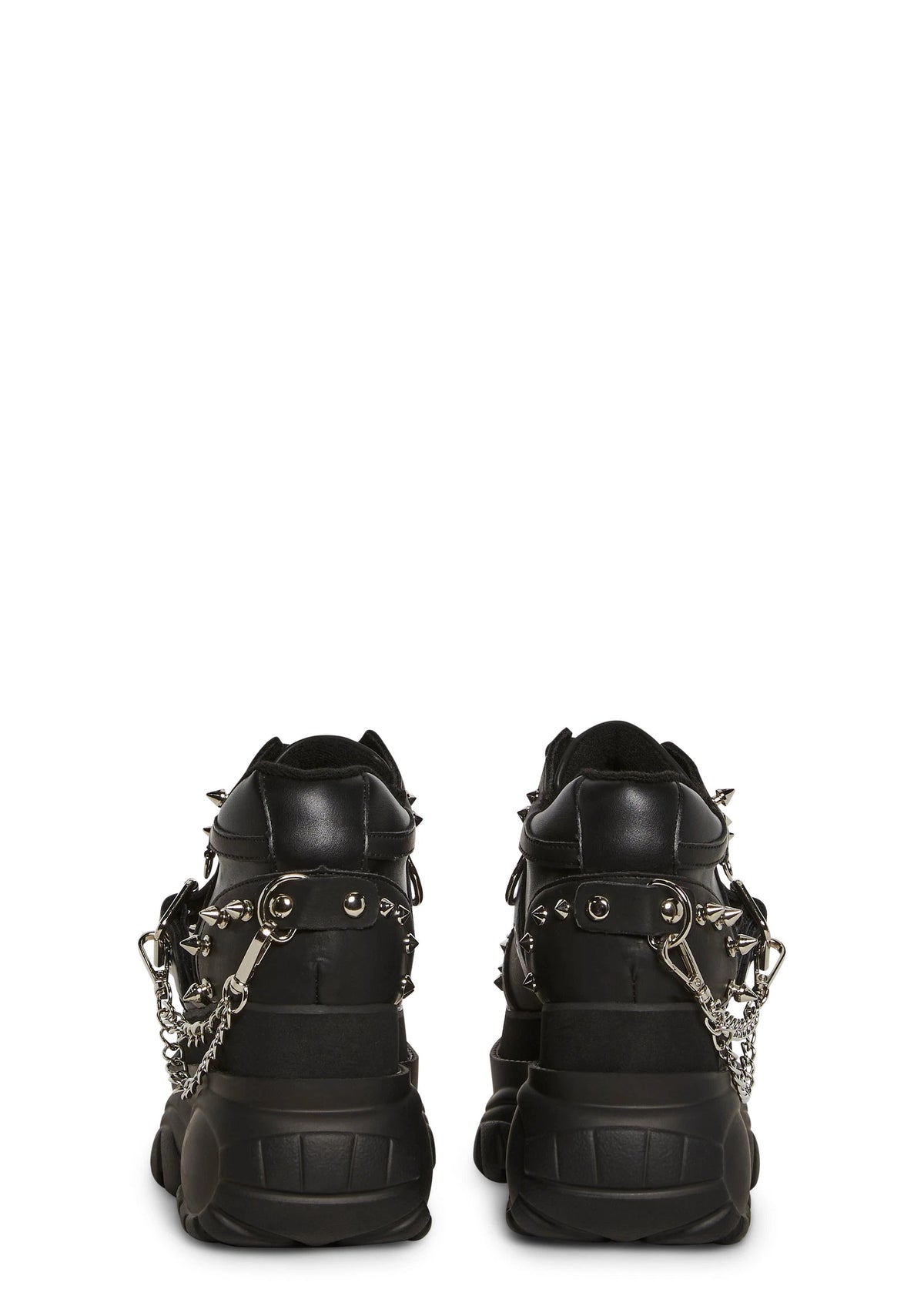 Spiked Platform Sneakers - Black