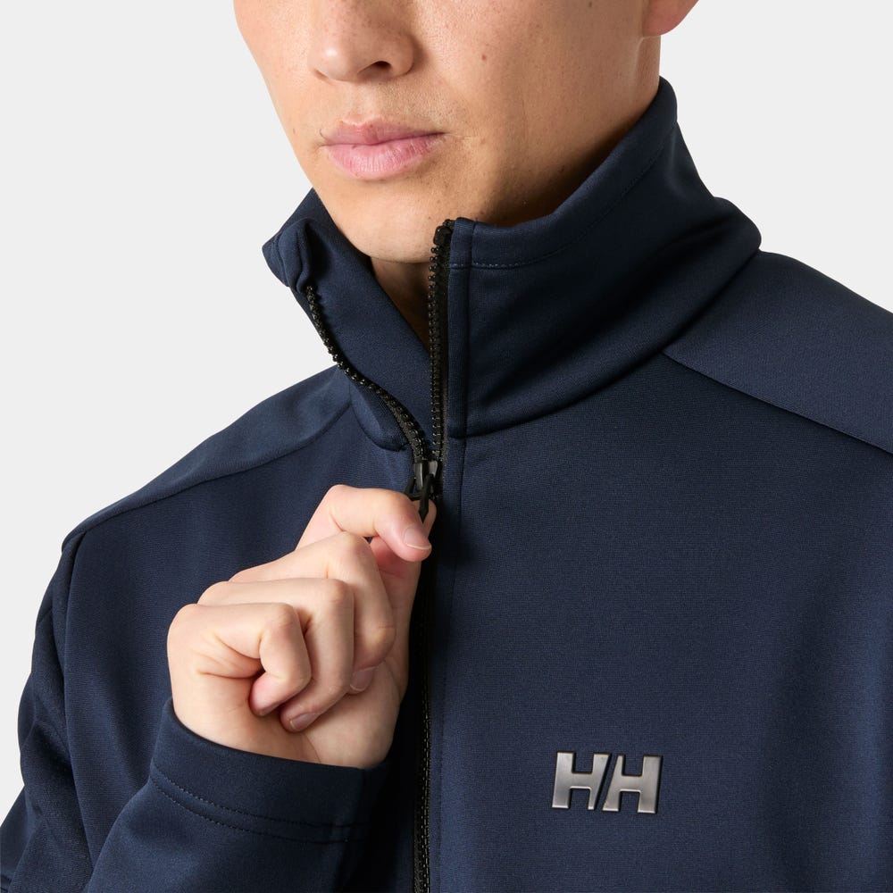 Men's Full-Zip Fleece Jacket - Orange