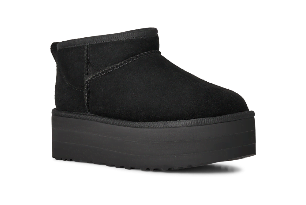 Women's Platform Ultra-Short Suede Boot - Sand