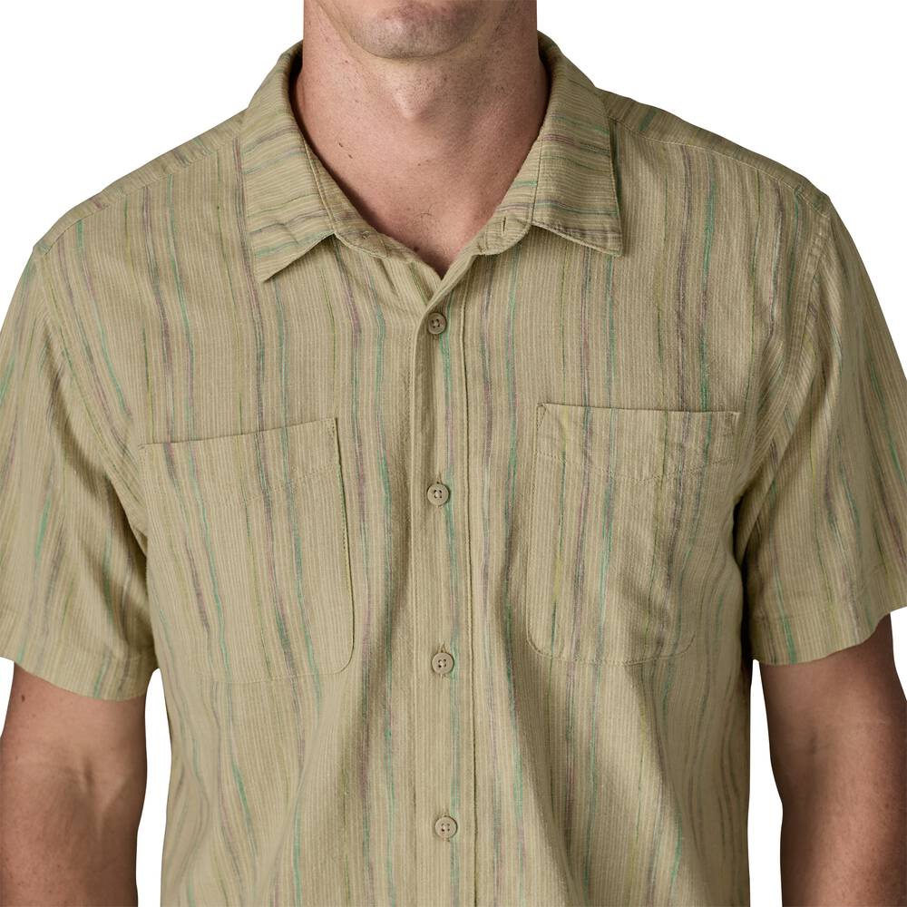 Men's Hemp Cotton Button-Up Shirt - Stone