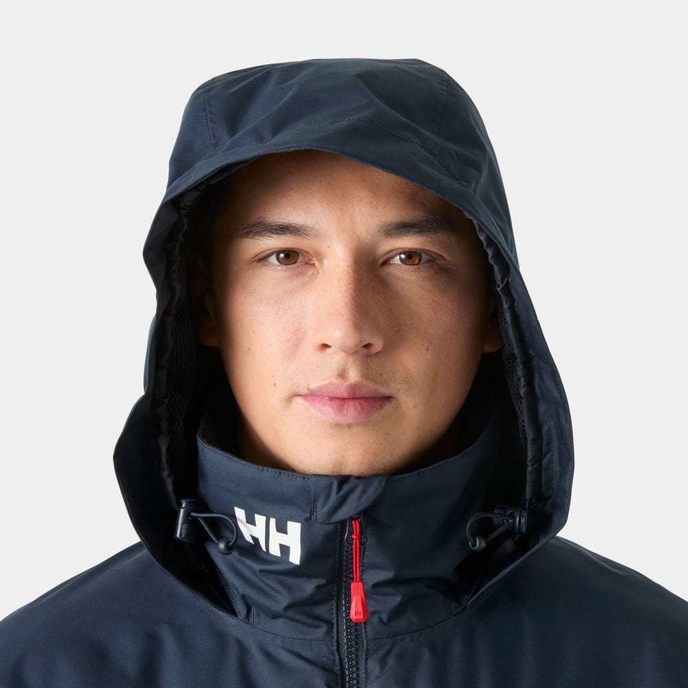 Men's Hooded Insulated Sailing Jacket - Navy