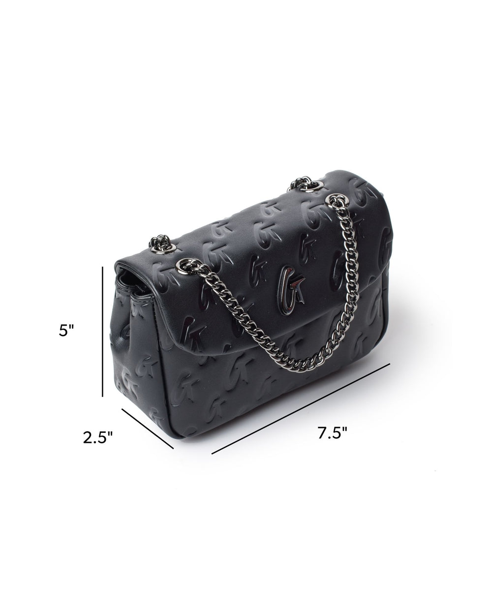 Mini Chain Strap Flap Bag - Black