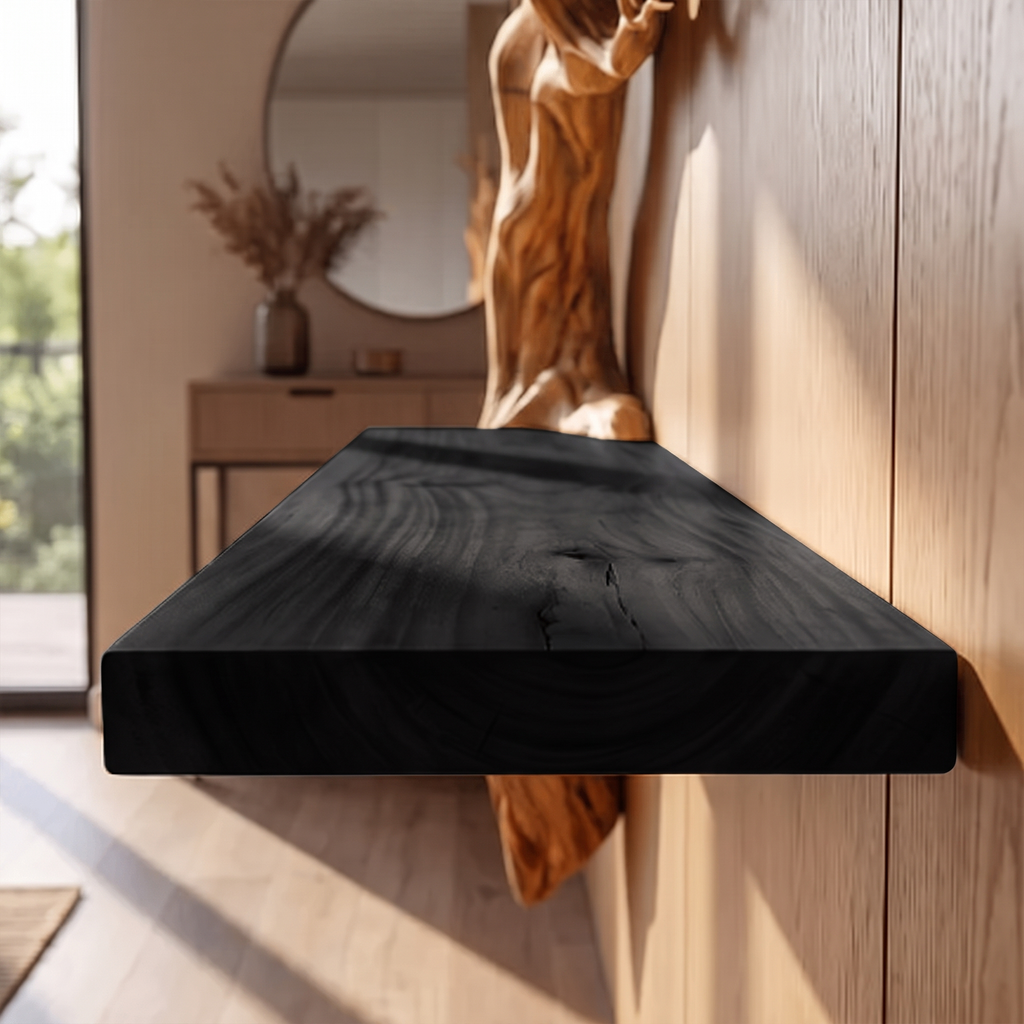 Rustic Branch Floating Shelf Artistic Bedroom Wall Decor
