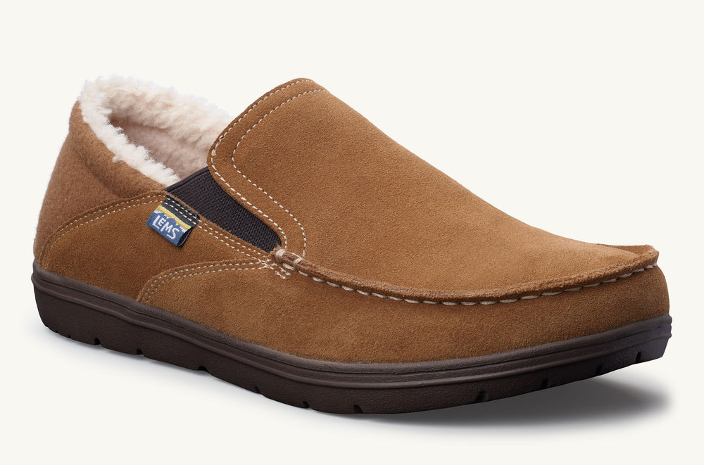 Women's Faux Fur Lined Suede Slip-On - Cozy Cabin