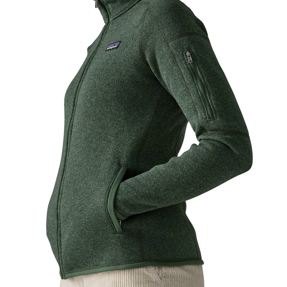 Women's Recycled Knit Fleece Jacket - Black