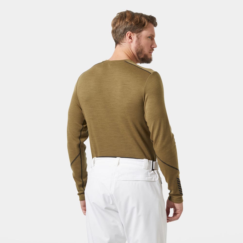 Men's Merino Wool Base Layer Top - Blue
