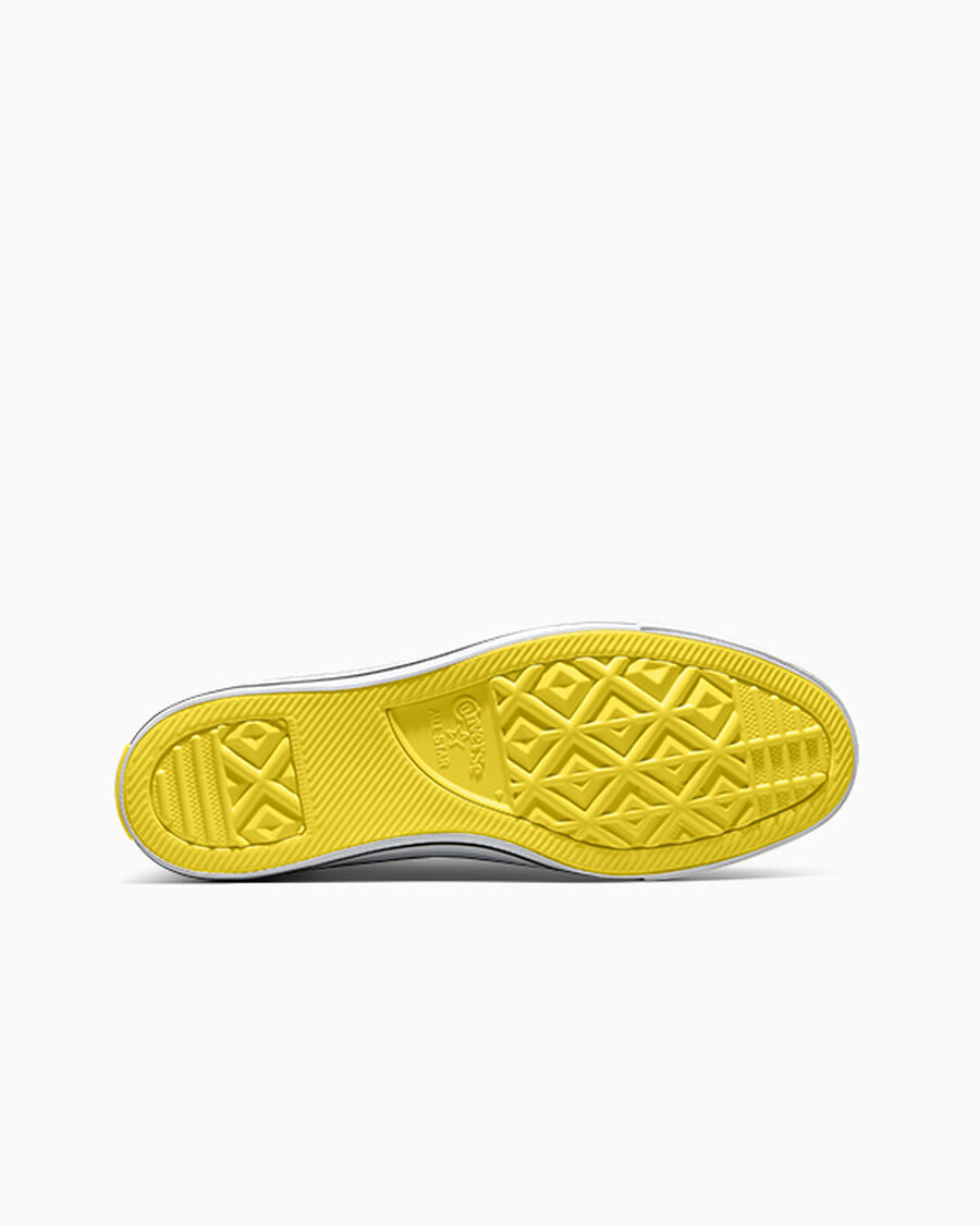 Unisex Canvas Character High Top Sneaker - Yellow