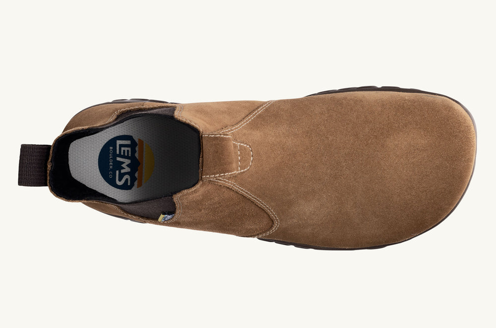 Men's Wide Suede Chelsea Boot - Cedar
