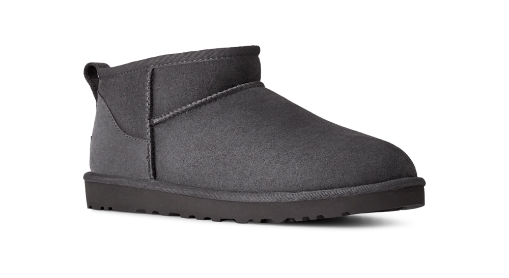Men's Low Shaft Sheepskin Boot - Dark Grey