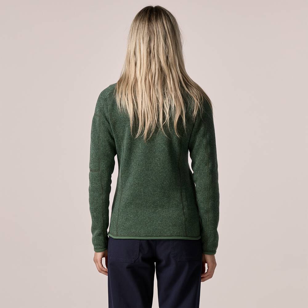 Women's Recycled Knit Fleece Jacket - Black