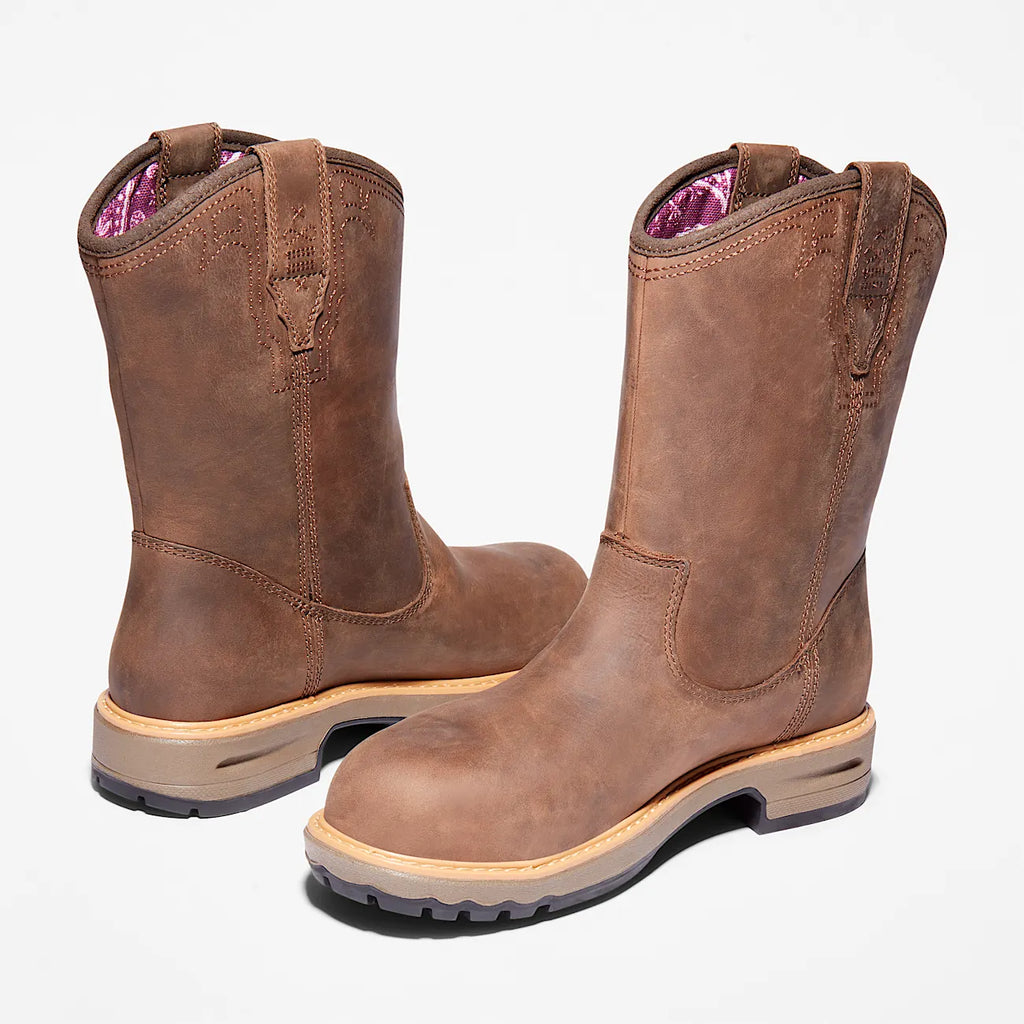 Women's Waterproof Pull-On Alloy Toe Work Boot