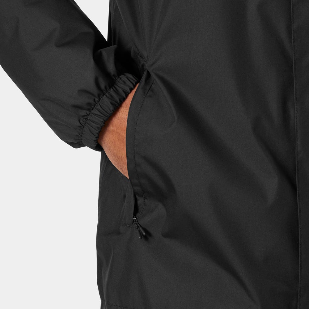 Men's Waterproof Fleece-Lined Jacket - Black