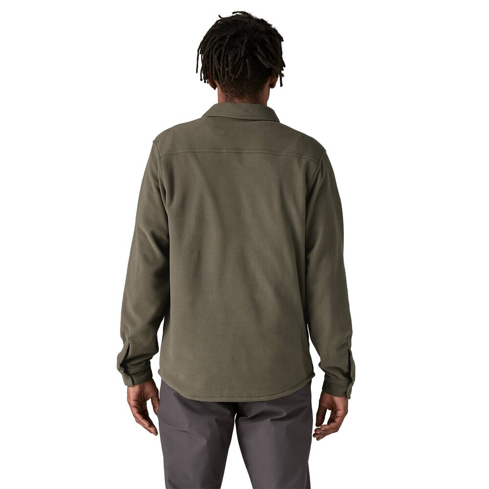 Men's Recycled Microfleece Snap Shirt - Green