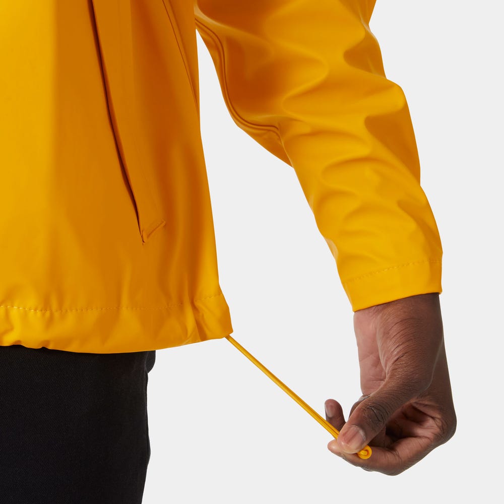 Men's Waterproof PU Rain Jacket - Dark Green