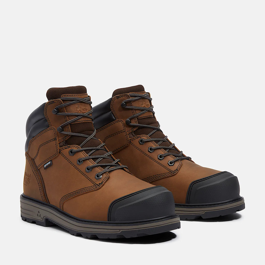 Men's Alloy Toe Waterproof Work Boot With Toe Bumper