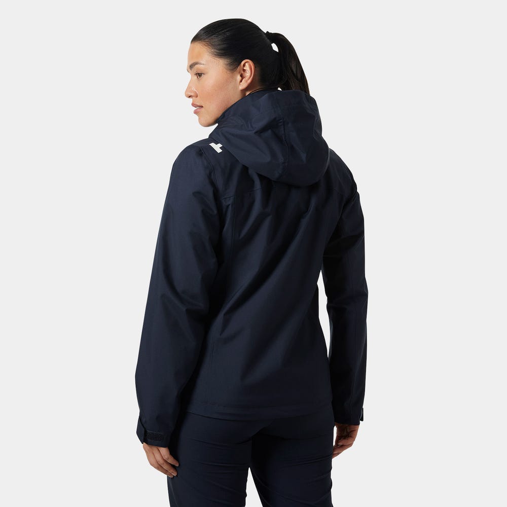 Women's Hooded Sailing Rain Jacket - Black