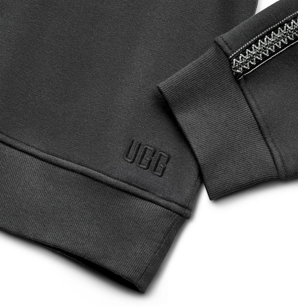 Men's Trimmed Crewneck Sweatshirt - Brown