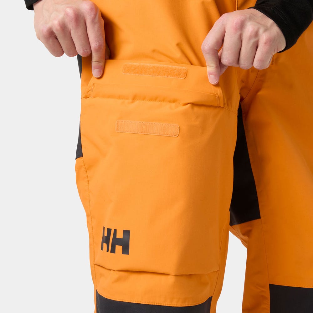 Men's Waterproof Sailing Bib Pants - Orange