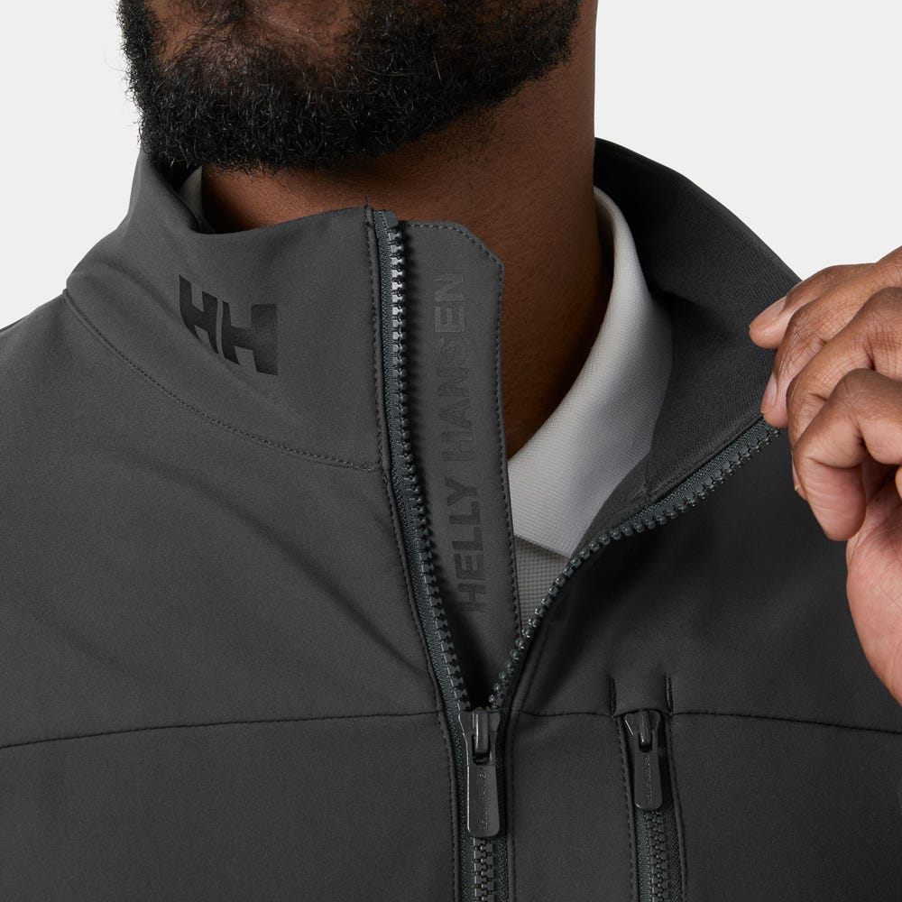 Men's Fleece-Lined Softshell Jacket - Ebony