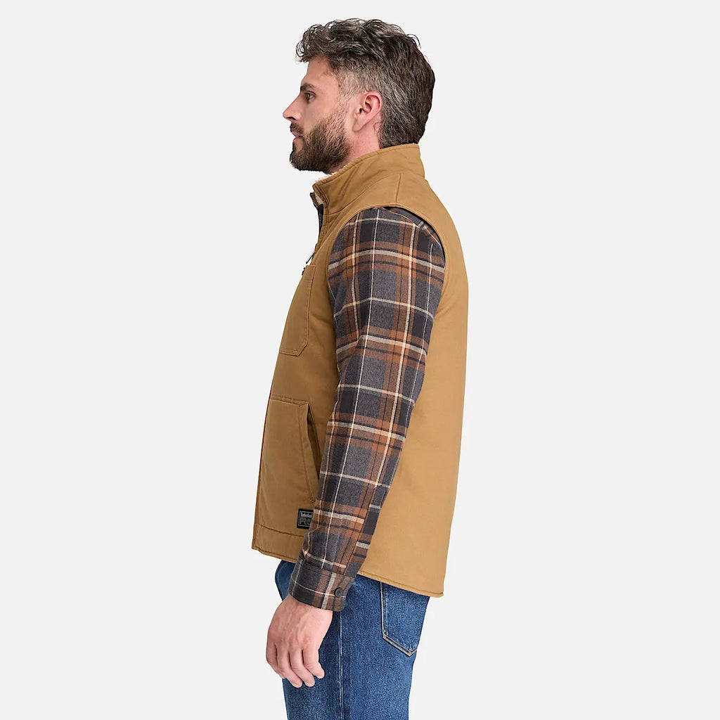 Men's Fleece-Lined Twill Vest